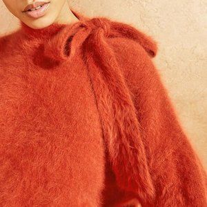 Teddy Pullover in Crimson